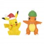 Pikachu and Charmander Holiday Seasonal Battle Figure Pack Pokémon Action Toy