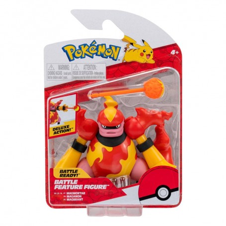 Magmortar Battle Feature Figure Pokémon Deluxe Action Toy