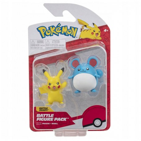 Pikachu et Marill Figurine Battle Figure Pack Pokémon