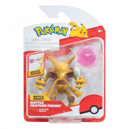 Alakazam Battle Feature Figure Pokémon Deluxe Action Toy