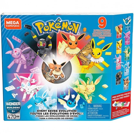 Coffret Évoli et ses évolutions Jeu de construction Pokémon Mega Construx