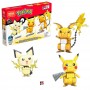 Coffret Trio Évolution Pikachu Jeu de construction Pokémon Mega Construx